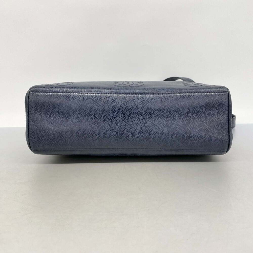 CHANEL Blue Caviar Leather Tote Bag - Picture 3 of 11